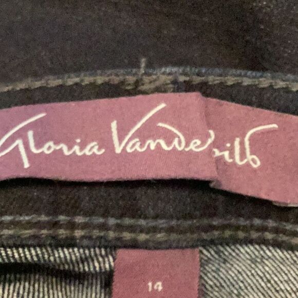 NWT Gloria Vanderbilt The Ankle Grazer Dark Denim Jean size 14 - Picture 4 of 9